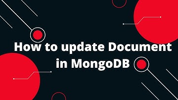 How to update Document in MongoDB | MongoDB Tutorial