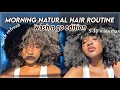 MY REALISTIC MORNING ROUTINE WITH DAY 9 OLD WASH N GO! | REFRESHING MY NATURAL HAIR | KNOTSNCURLS ✨