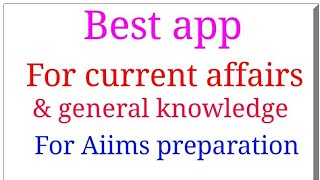 Best app for Current affairs & general knowledge for aiims / tarang academy screenshot 1