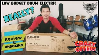 NUX DM-1X  ( Review and Unboxing Drum Electric Low Budget )