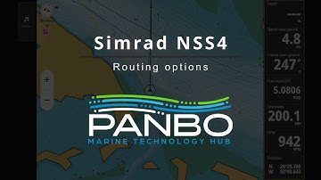 Simrad NSS 4 auto routing options demonstrated