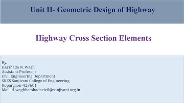highway cross section elements
