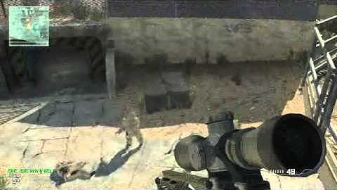 Modern Warfare 3 - 360 quickscope jumpshot