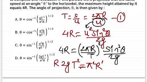 NEET 2021:A particle moving in a circle of radius R with a uniform speed takes a time T to complete