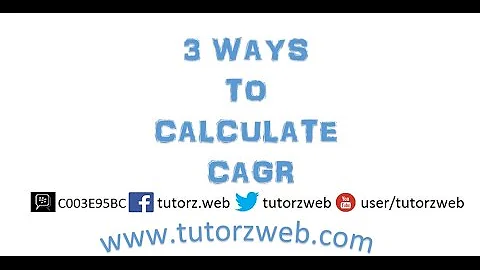 3 ways to calculate CAGR in excel