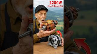 Shocking Invention! DIY 220V Power Generator from an Old Car Alternator | You'll be surprised!