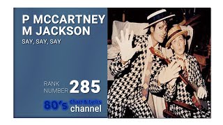 PAUL MCCARTNEY & MICHAEL JACKSON - SAY SAY SAY