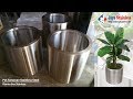 Pot tanaman stainless & Pot bunga stailess di Mall , Hotel, Bandara, dll