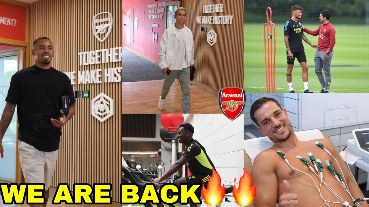 Arsenal Players Return 🔥arsenal First Training Preseason Begins 🔥gabriel Jesus Nketiah Trossard