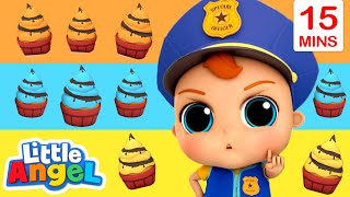 Who Ate the Cupcakes? | Johny Johny Yes Papa | Loops For Kids | Little Angel Kid Songs