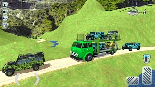 Army Truck Driving Simulator #2 - Jeep SUV With Canisters On The Roof - Android Gameplay screenshot 1