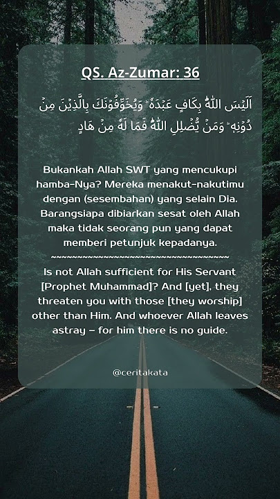 QS. Az-Zumar: 36 #kutipanalquran #dailyquran