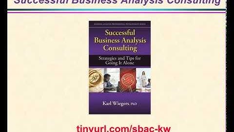 Successful Business Analysis Consulting #1: Getting Started