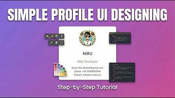 Simple HTML & CSS Profile Card UI Design | Beginner Friendly Tutorial