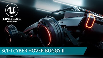 SciFi Cyber Hover Buggy 2 Unreal Engine Asset