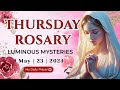 HOLY ROSARY  THURSDAY🟠LUMINOUS  MYSTERIES OF THE ROSARY🌹 MAY 23, 2024 | COMPASSION AND MOTHERLY LOVE