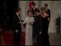 The Reagan's at the Arrival of Prince Charles and Princess Diana on November 9, 1985