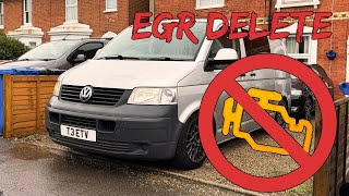 EGR Delete on a VW Transporter T5 1.9TDI  Remove Engine Light