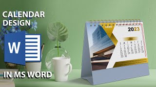 2023  Printable  Calendar Design in Ms Word || Download FREE Template