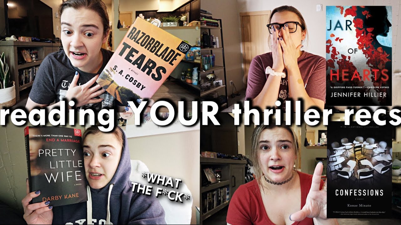 Reading YOUR Thriller Recommendations🔪 [reading vlog] - YouTube