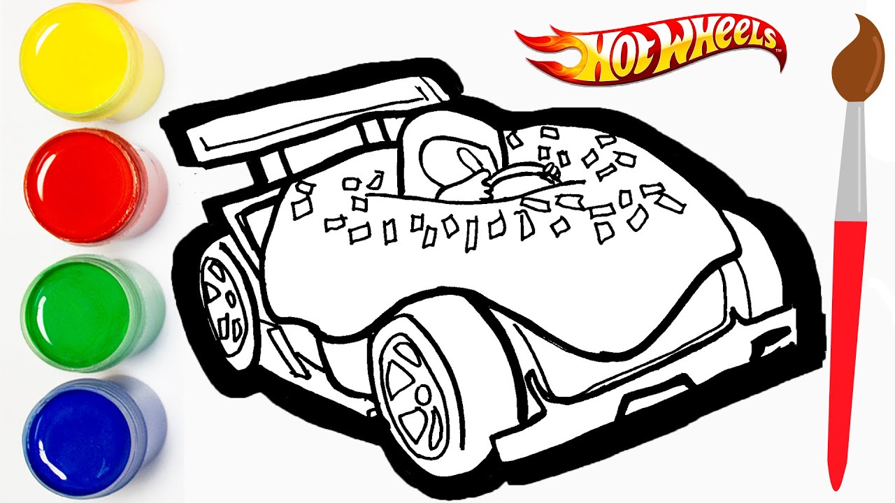 Drawing hot wheels donut car 🛑 (learn to draw) - Cat Color - thptnganamst.edu.vn