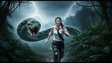 A Girl Alone Surviving In The Forest | Face to Face with the Giant Python Survival in the Wild