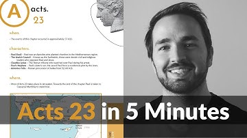 Acts 23 Summary in 5 Minutes - 2BeLikeChrist