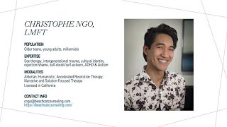 TherapyTalk! Series - MH Professional Interview #2: Christophe Ngo screenshot 4