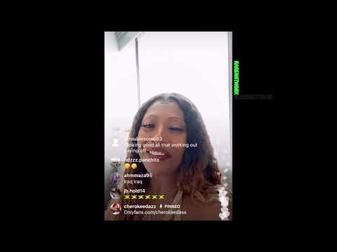 CHEROKEE D'ASS INTRODUCING HER NEW WEBSITE IG LIVE