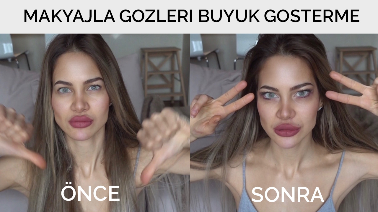 Goz Buyutme Makyaji Kucuk Gozlere Makyaj Nasil Yapilir Youtube