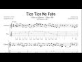 Tico Tico Tablatura Fácil y Partitura del Punteo de Guitarra Tabs Sheet Music for Guitar Tico No Fub