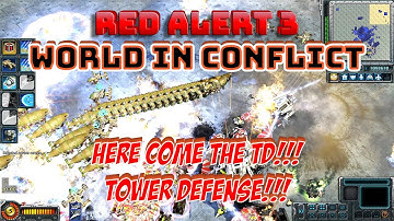 Command & Conquer Red Alert 3 World in Conflict MOD - TD Tower Defense!!? - No Commentary