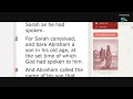 Bible Reading Genesis Ch 21 #KJV #learning #english #bible #audiobook #wordofgod #reading Video 202