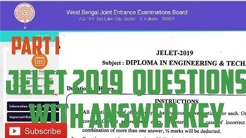 Jelet exam 2019  answer key  pdf (Part 1 )