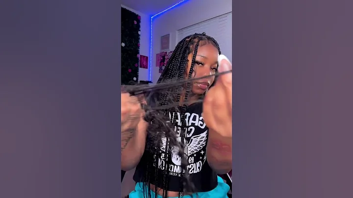 The Easiest Way to Add Curly Pieces to Your Box Braids