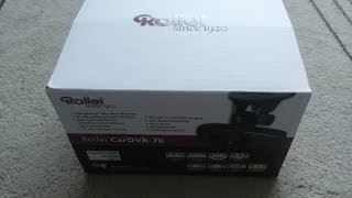 Rollei CarDVR 70 Unboxing KFZ Dashcam Car DVR Dash cam Autokamera Test wie 100 110 screenshot 4