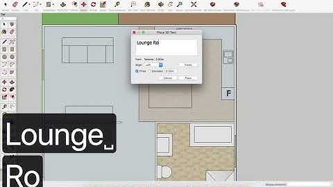 Sketchup   Adding Text to Floorplan