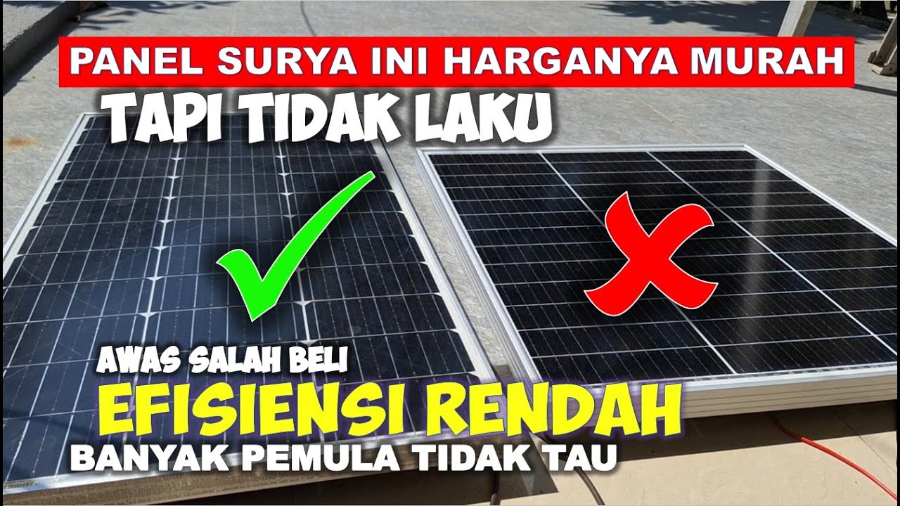 Jangan Tergiur Panel Surya Murah PLTS rumah offgrid - YouTube