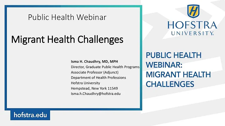 Public Health Webinar: Migrant Health Challenges