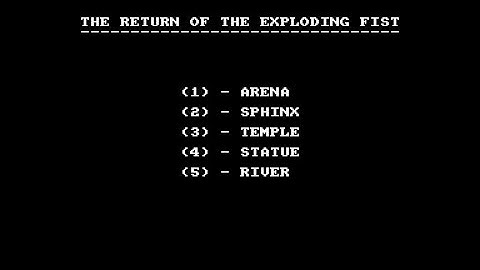 The Return Of The Exploding Fist Review for the Amstrad CPC by John Gage