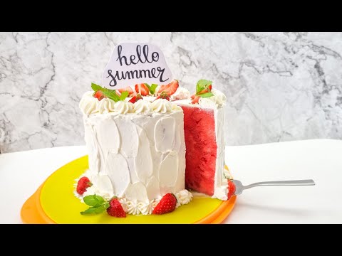 Delicious watermelon cake 🍉🍉🍉