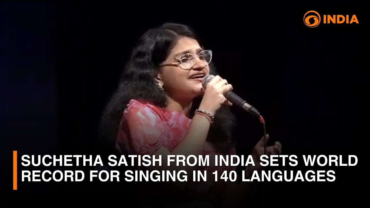Suchetha Satish from India Sets World Record for Singing in 140 Languages