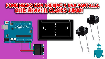 ✅Pong hecho con Arduino y una pantalla 📺 OLED: ¡Revive el clásico juego!