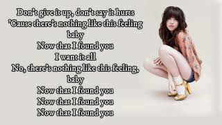 #CarlyRaeJepsen #NowThatIFoundYou #CRJ Carly Rae Jepsen - Now That I Found You [Lyrics video]