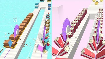 Twin Slicer_ASMR Slice Duo! Slicing Gameplay! Very Satisfying and Relaxing ASMR Games