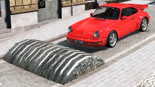 Cars vs Massive Speed Bumps - BeamNG.drive