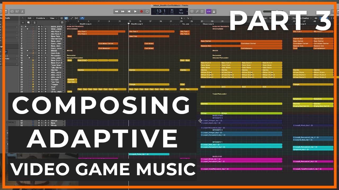 Composing Adaptive Video Game Music - Part 3 - Conflict Music and FMOD