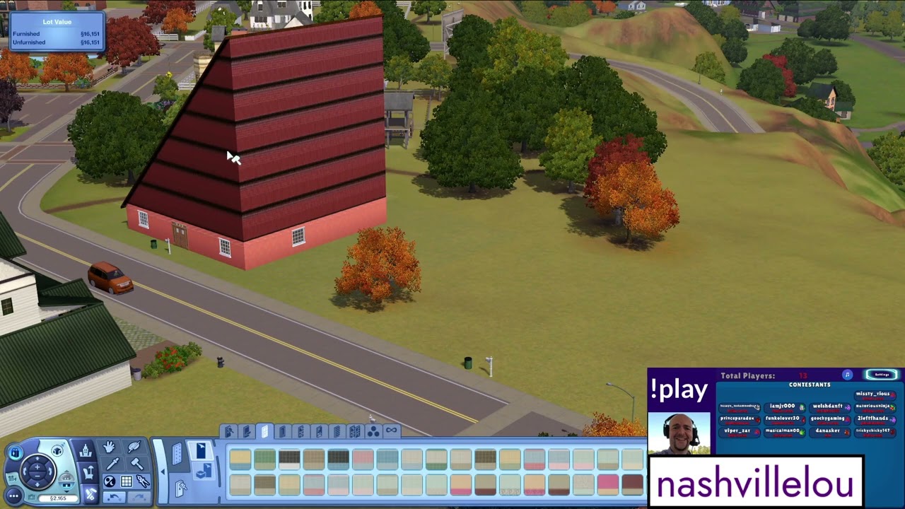 Lou is amused by the design options for the cake slice house (July 24, 2024) 