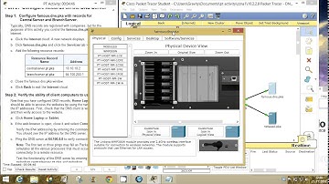 CCNA 1 Packet Tracer Activity 10.2.2.8 solution
