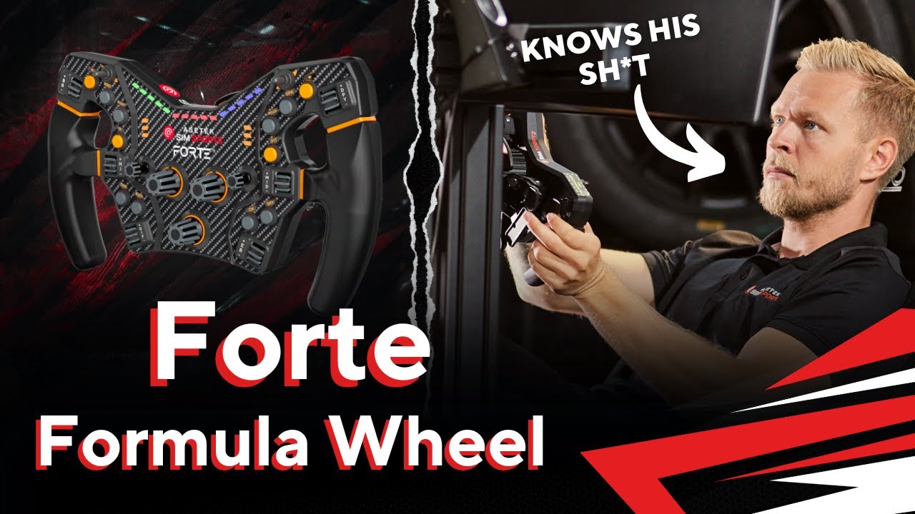 Kevin Magnussen on the Forte® Sim Racing Wheel 